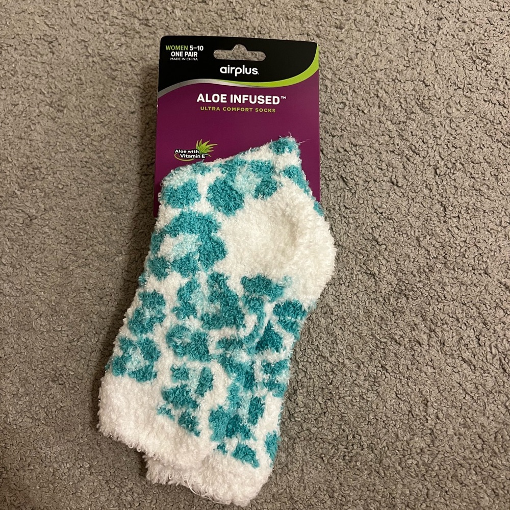 Aloe infused fuzzy socks